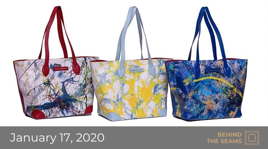Tote bags in multiple colors by Jumper Maybach.